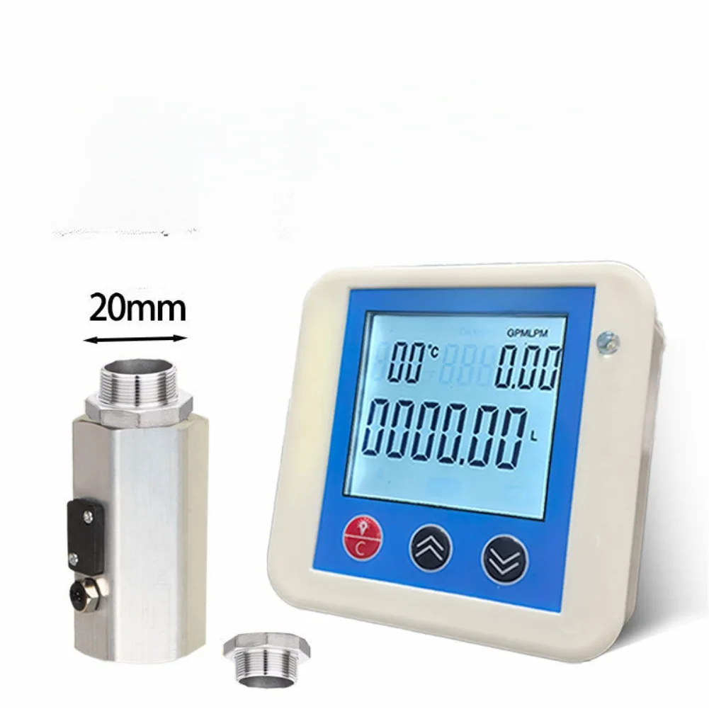 

Digital Turbine Flow Meter With Temperature Sensor And LCD Display For High-Precise Water Or Diesel Measurement Accessories