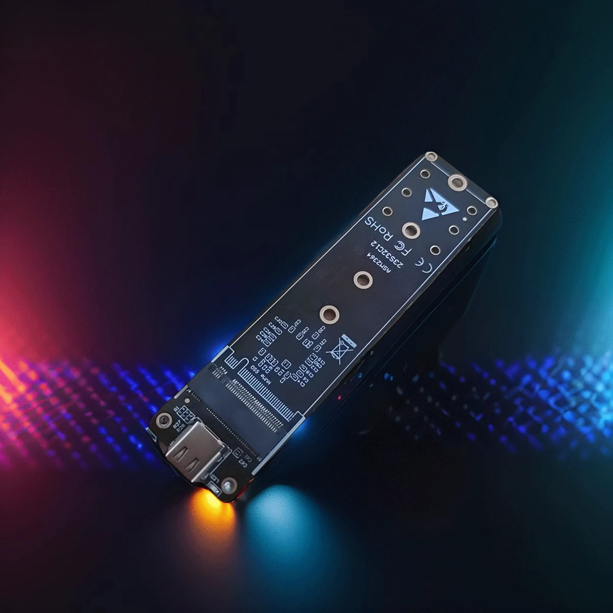 2025 新しい ASM2364 USB PCIe 高速 20Gbps 外付けハードディスクアダプタボード、オリジナル IC チップデモボード