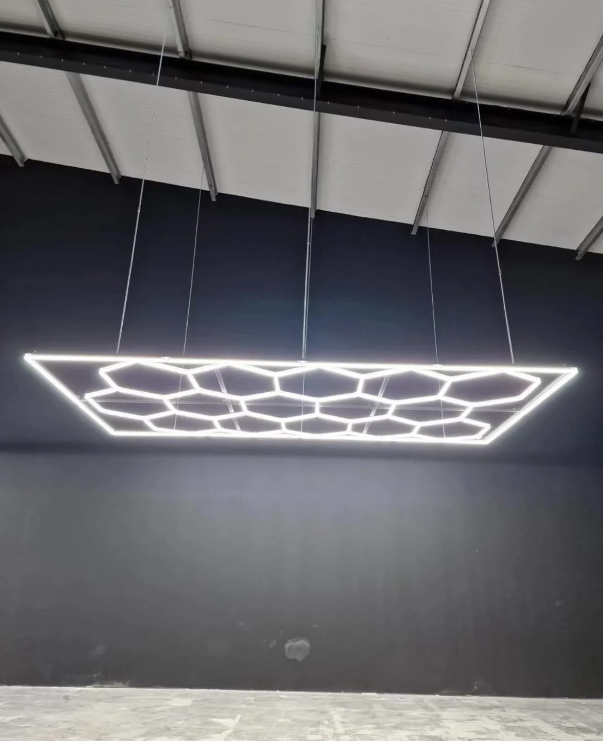 Commercial Aluminum LED Light, Hexagonal Car Care, Beauty Garage, Shop Lights, New Fashion Design