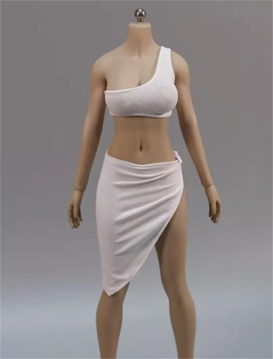 

1/6 Female Soldier Top+Short Skirt Clothes one shoulder Fit 12Inch Tbleague Suit body Action Figure customize