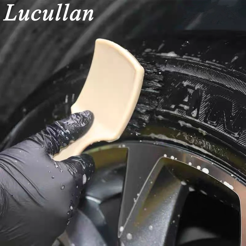 Lucullan Heavy Duty Nifty Interior Carpet/Upholstery Detailing Brush 3 Colors For Tires,Floor Matt,Fabric and Trunk liner