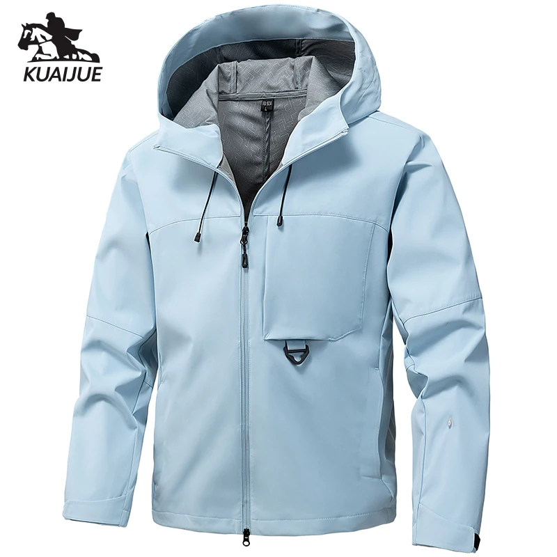 

Мужская куртка на весну-осень, новая мужская куртка однотонного цвета с капюшоном, повседневное пальто, мужские деловые пальто, размеры M-3XL, со съемным капюшоном.