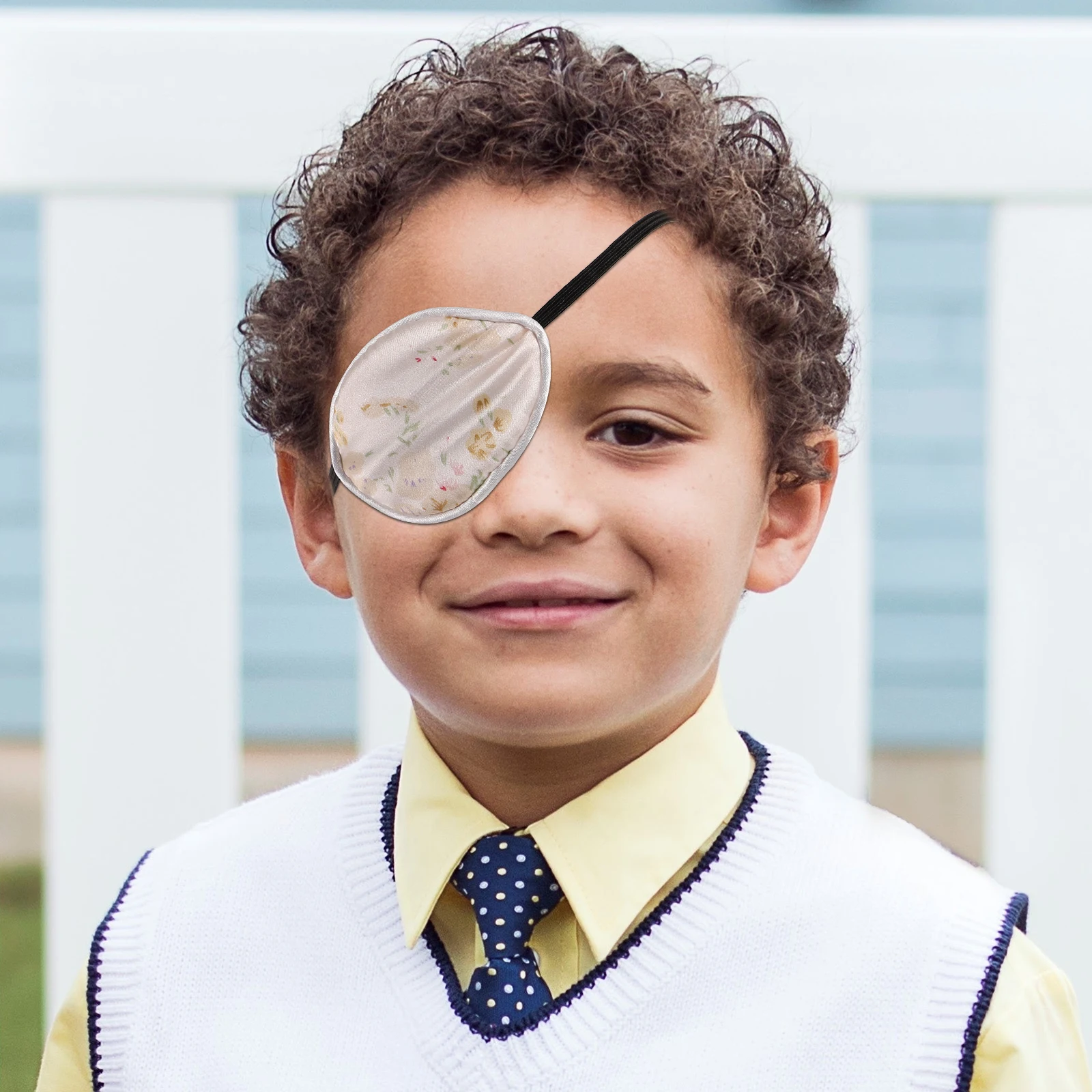 

2Pcs Silk Eye Cover Portable Amblyopia Patch Professional Glasses Mask Lightweight Real Silk Material Perfect Shading Effect