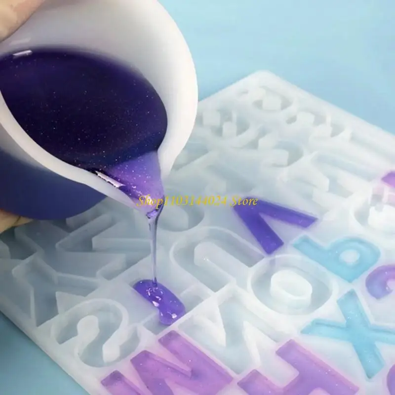 N5KE Clear Silicone Measuring Cup 50ml Gypsum Capacity Cup Measure Tool Durable Non-Stick Mixing Cups DIY
