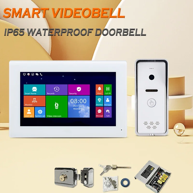 

High Temperature -40℃~70℃ Multi Apartments Smart Intercom Tcp/Ip Wire Hot Sale Home Security Supplies Poe Villa Hot Sale