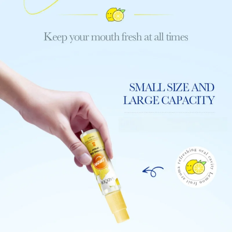 Breath Freshening Spray, Freshens Breath in 3 Seconds, Alcohol-Free, Gentle and Refreshing, Easy to Carry, Suitable for Travel, Parties, and Keeps Your Mouth Fresh at All Times.