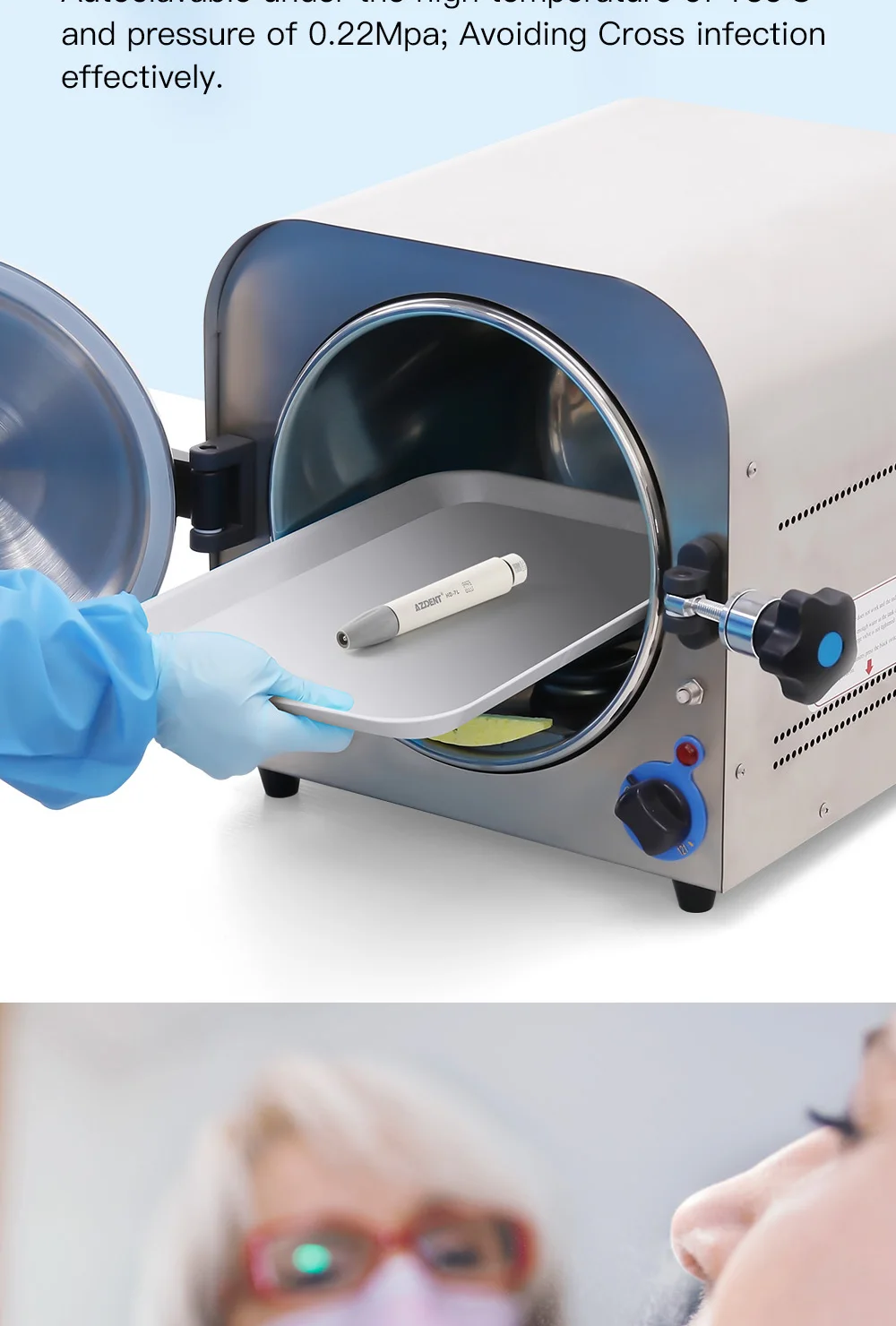 AZDENT Dental Ultraschall-Piezo-Scaler-Handstück mit LED-Beleuchtung, Plug-in-Griff, passend für EMS Woodpecker VRN DTE SATELE Ultraschall-Scaler – Detail 23
