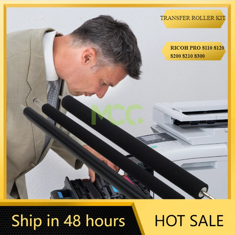 

COMPATIBLE TRANSFER ROLLER KIT FOR RICOH PRO 8110 8120 8200 8210 8300 IMAGE TRANSFER ROLLER
