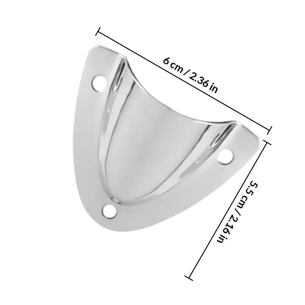 3Pcs Marine Stainless Steel Vent Cover Clamshell Plate Wire Cable Ventilation Grille Drain Cover for Boat Cabins Hardware