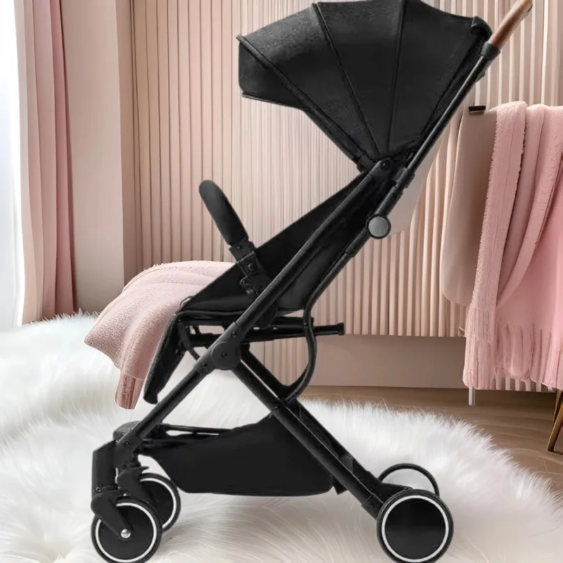 

Stroller lightly foldable, sit, lying, backrest adjustable baby trolley