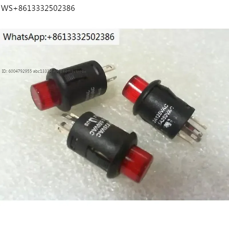 Button switch Four legged reset/250VAC/1.5A/125VAC/3A//Opening 12mm