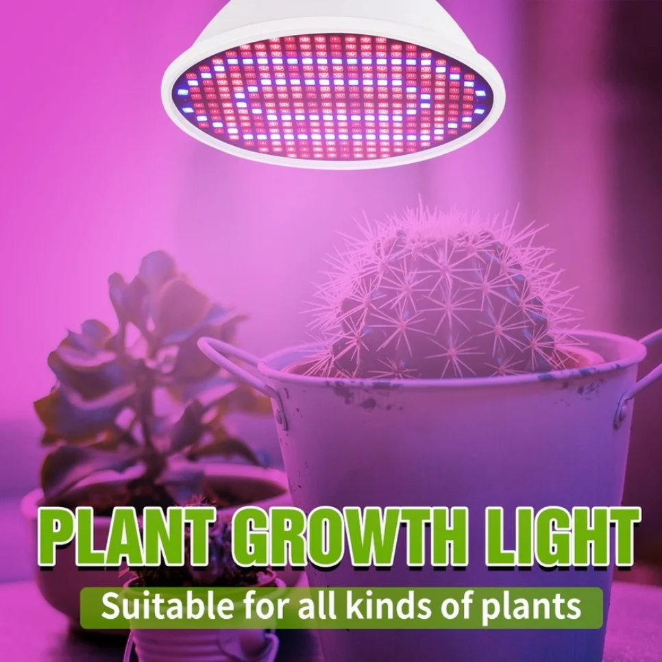 Led Grow Light 85-265V E27 Full Spectrum Phyto Lamp Plant Bulb Growth Light Hydroponics 126 200 300Led Greenhouse LampGrow Tent