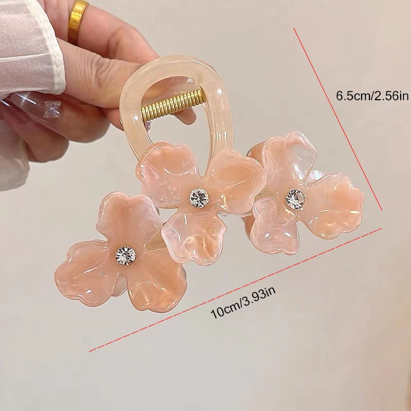 Nuovi fermagli per capelli da donna piccoli artigli per capelli con fiori freschi Clip per accessori per capelli con forcina per ragazze copricapo