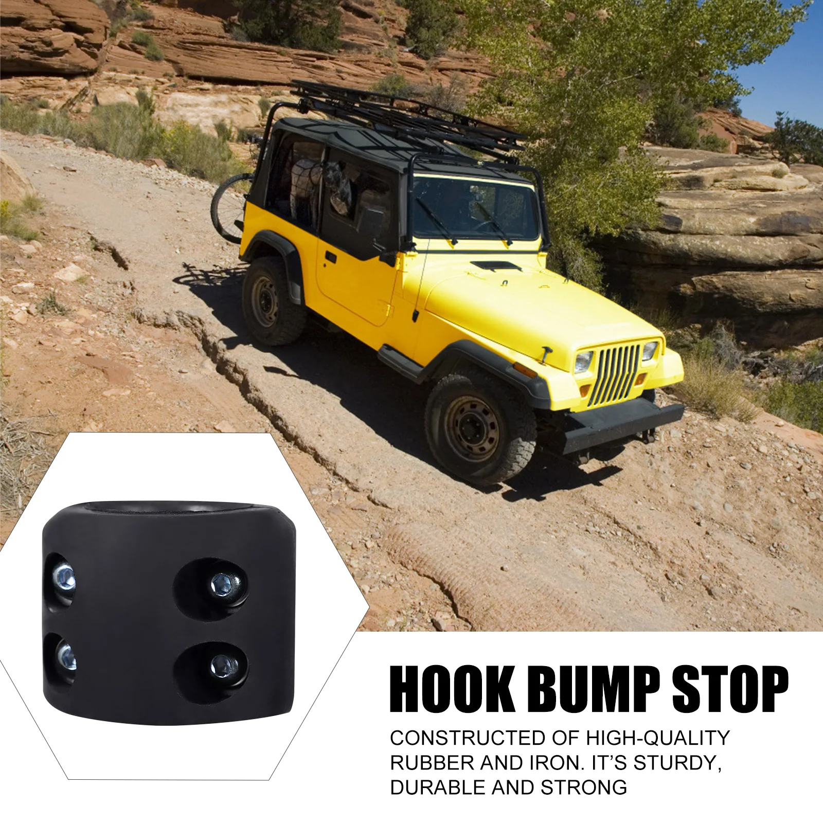 

Hook Stopper Atv Winch Cable Hook Rubber Iron Sturdy Durable Compatible Steel Roller Aluminum Synthetic Rope Vehicle Winch