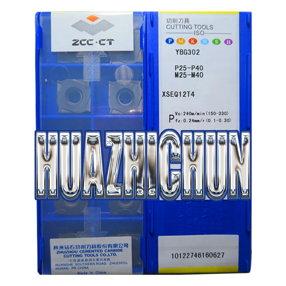 

HUAZHICHUN YBG302 YBM253 XSEQ12T4 Carbide Milling Inserts Face And Side Cutter