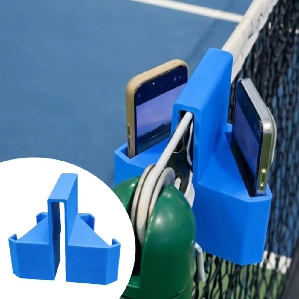 

Padel Tennis Camera Mount Dual Perspective Tennis Recording Mount Tennis Net Phone Stand Hanging Phone Action Holder
