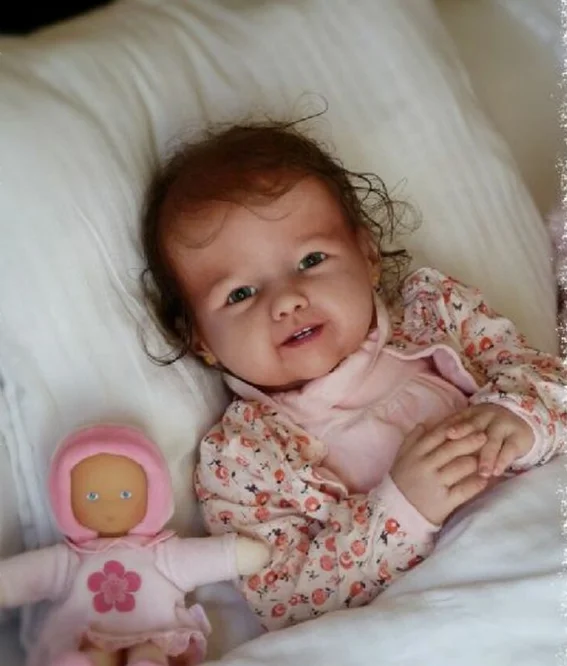 DLS 30inch Huge Baby Reborn Toddler Madeleine With Body and Eyes Painted finished Doll