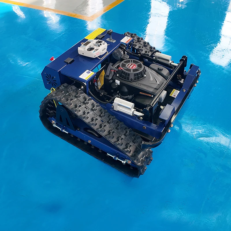 Custom Mini Remote Control Crawler slope mower Compact All Terrain Tracked Cutter tracked grass cutter For Narrow Field Ridges