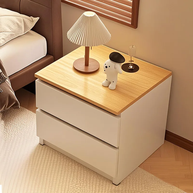 Modern Minimalist Small Bedside Table Nightstand Bedroom Storage Cabinet Mini Drawer Compact Rental Apartment Bedside Rack