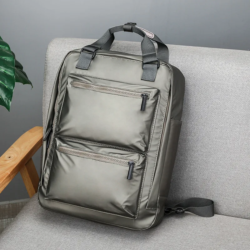 Imagem -02 - Mochila Laptop Anti-roubo com Capa de Chuva Grande Capacidade Viagem Lazer Carregamento Usb Bolsa Impermeável