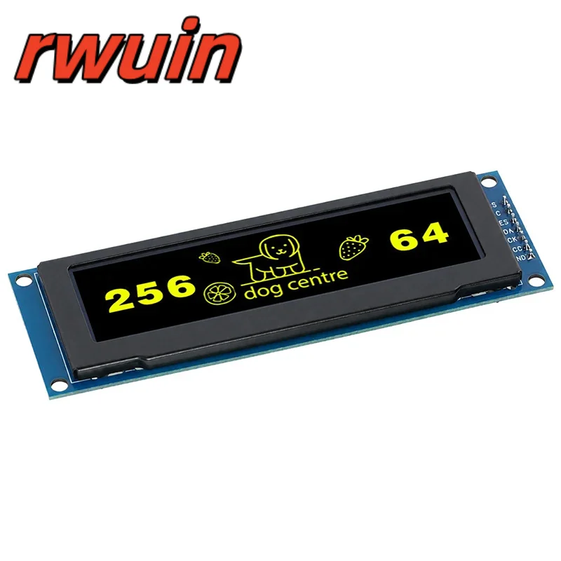 3.12 Inch OLED LCD Display Screen Module 7Pin SSD1322 Driver Serial Port Screen 256*64 256X64 White Blue Green Yellow 30Pin