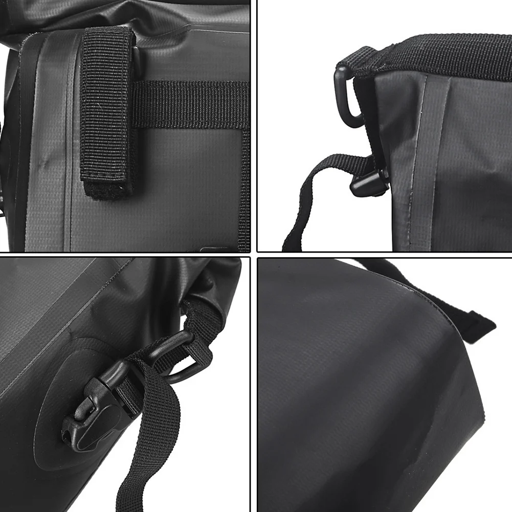 

(X07A) PVC Waterproof Bicycle Handlebar Bag Roll-Top Cycling Handlebar Bag Pannier for Mountain Bikes Electric Bike Scooter Bag