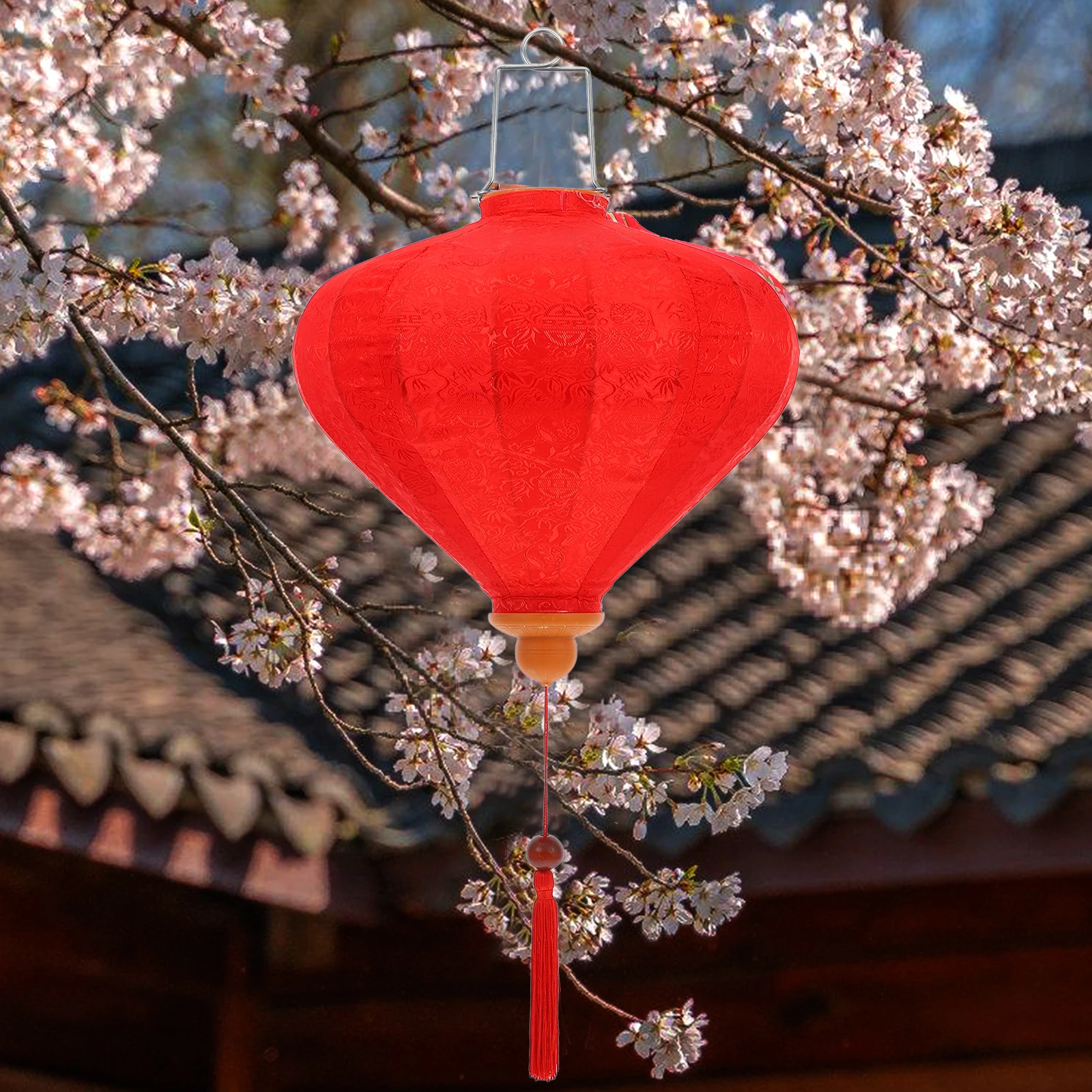 

Stable Structure Diamond Lantern Vietnamese Silk Lanterns Chinese New Year Decor Outdoor Party Hanging Lights