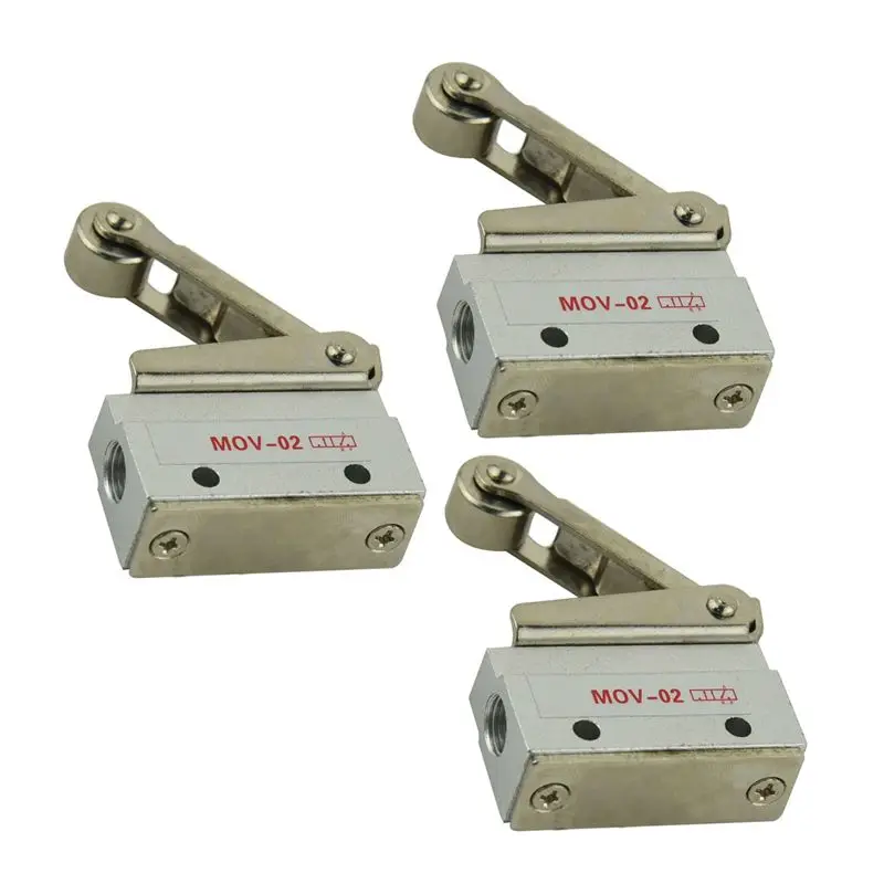 A98E-3X MOV-02 8.5Mm 2 Position 3 Way Roller Lever Mechanical Valve
