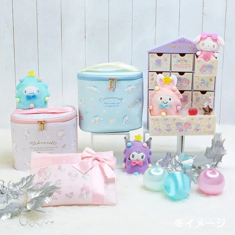 

Милая новая косметичка с рисунком SanrioS MyMelody Cinnamoroll, вместительная красивая сумка для хранения, сумка для хранения, модный праздничный подарок