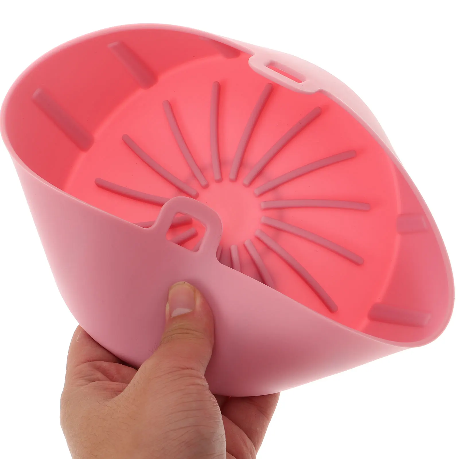 

1pc Silicone Baking Basket For Air Fryer Microwave Oven Fruit Plate Kitchen Gadget Heat Resistant Non-Slip Container