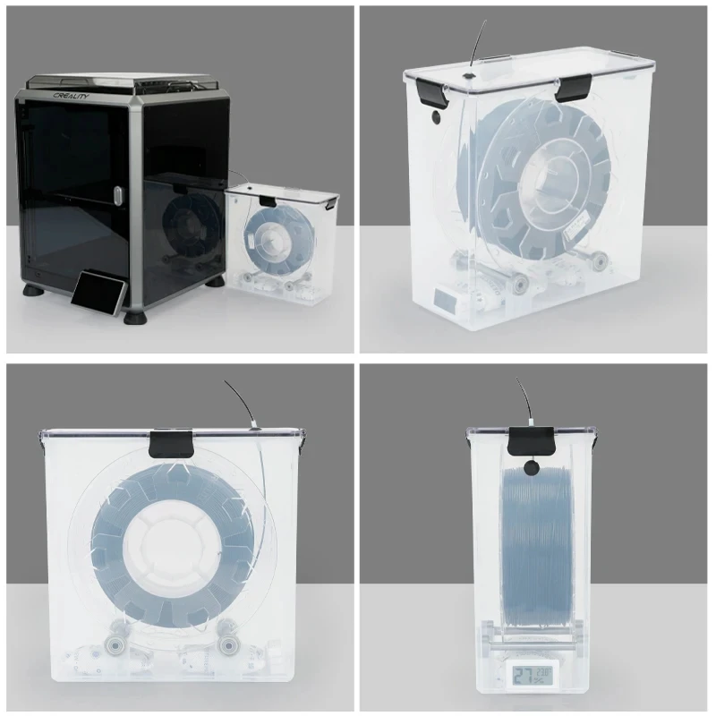 3D Printer Filament Dryer Box Airtight Moisture-Resistant Real-Time Monitoring Tools Storage Box Holder for 3D Printing Parts