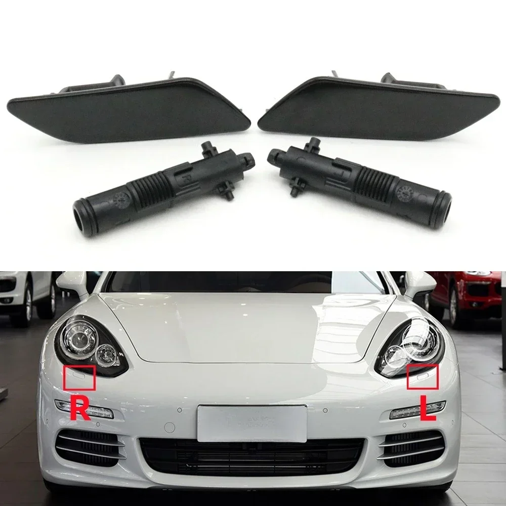 

Car Front Head Lamp Washer Jet Nozzle Head Lamp Clean Sprayer Pump Cover Cap Lid For Porsche Panamera 970 2014 2015 2016