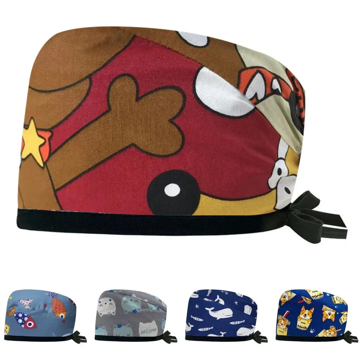 Gorros médicos para médico, gorros médicos para el cuidado de la salud, clínica de mascotas, enfermera, esteticista, gorro de enfermería, gorro exfoliante para Hospital, accesorios para enfermeras