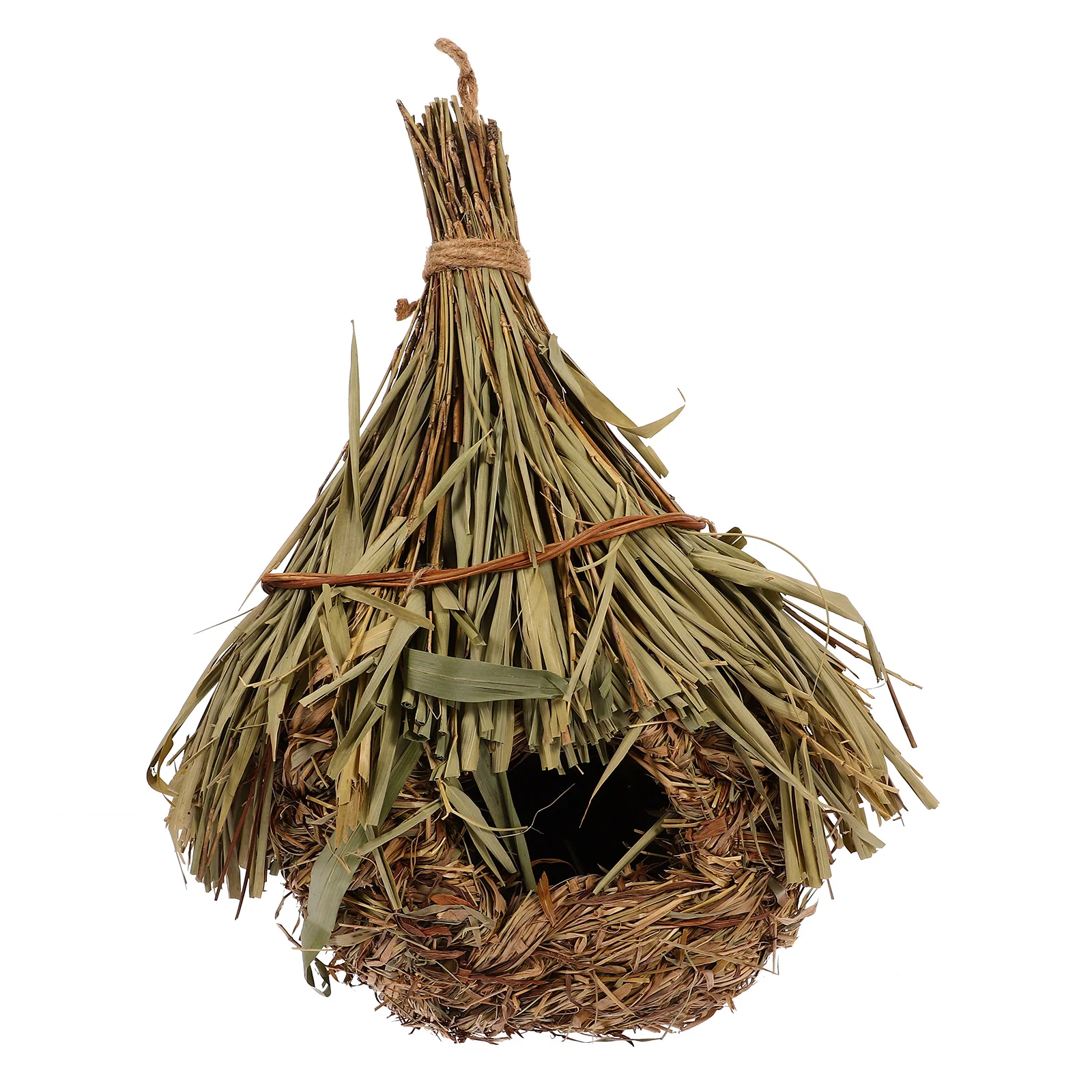 

Straw Bird Nest Birds House Hanging to Weave Living Room Accessories Grass Weaving