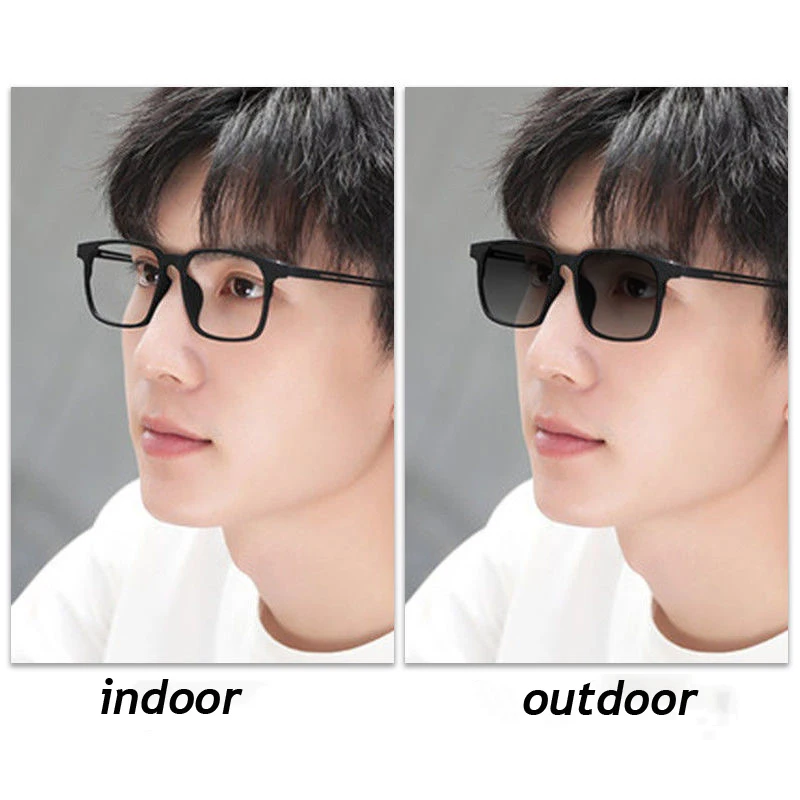 New Outdoor Photochromic Reading Glasses Luxury Women Men Anti Blue Light Eyeglasses Finished Optical Far Sight Eyewear Diopter image 2