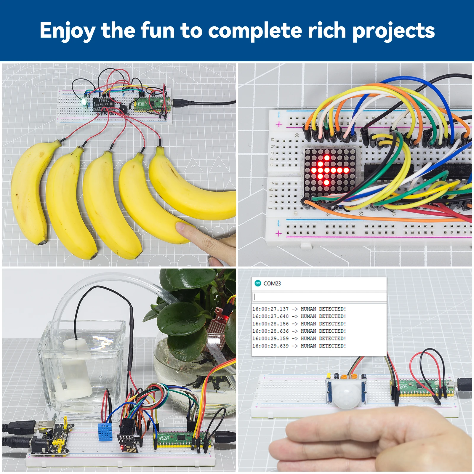 SunFounder Ultimate Starter Kit for Raspberry Pi Pico, Online Tutorial, 320+ Items, 113 Projects, MicroPython, Piper Make, C/C++