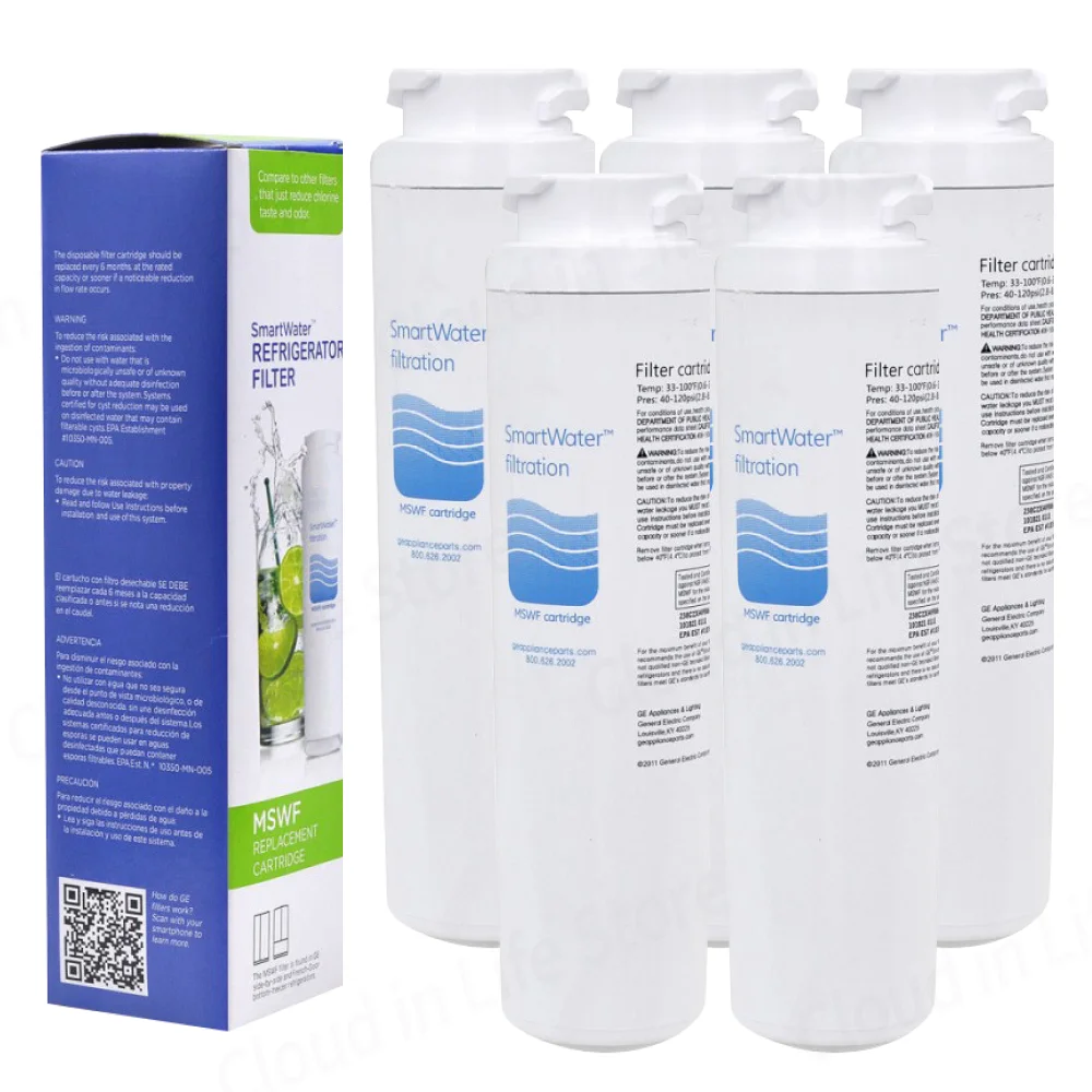 

Refrigerator Water Filter Replacement for GE MSWF BPA-Free Contaminant-Reducing Reduces Lead-Sulfer-And 50+ Other Impurities
