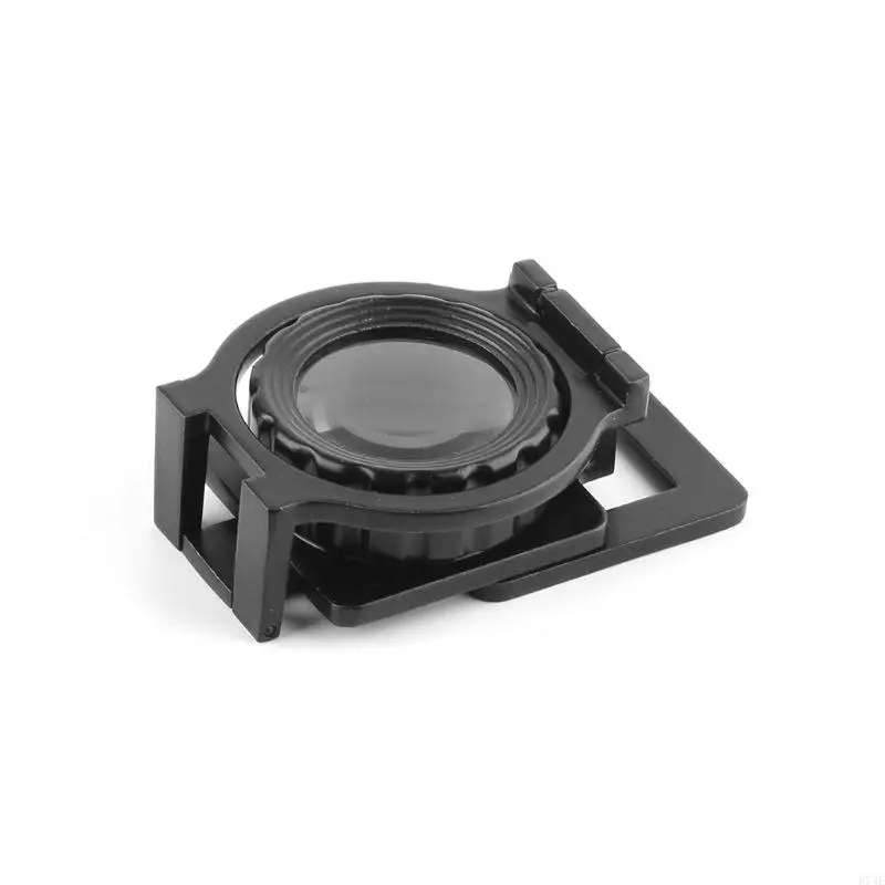 

E74E 20X Loupe Magnifier Desktop Portable Metal Magnifier Folding Scale Sewing Magnifing Glass for Textile Optical Jewelry