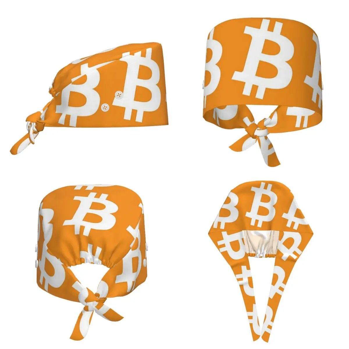 Bitcoin CPU Miner BTC Blockchain Cryptocurrency Scrub Hat Doctor Working Surgical Cap Men Women Adjustable Nursing Caps Dentist