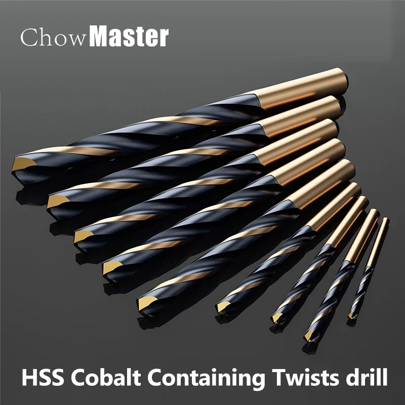 10pcs High Speed Steel Twist Drill Wood Metal Drill Bit Set Masonary Drill Power Tool Accessories Metal Woodworking Drilling