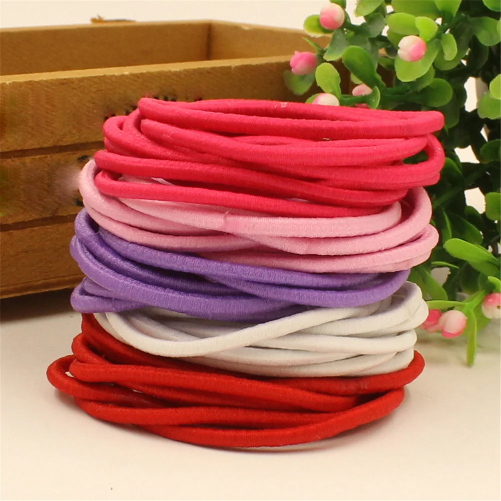 10pcs Cute Girl Ponytail Holder Hair Tie Thin Elastic Rubber Bands Hair Accessories For Girls Hair Elastics & Ties Scrunchies