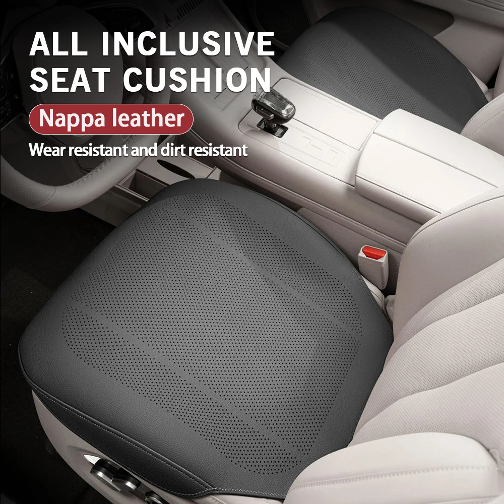 

Универсальная подушка для автомобильного сиденья, кожаная тонкая дышащая подушка с отверстиями, летний чехол для салона автомобиля, четыре сезона, автомобильные детали
