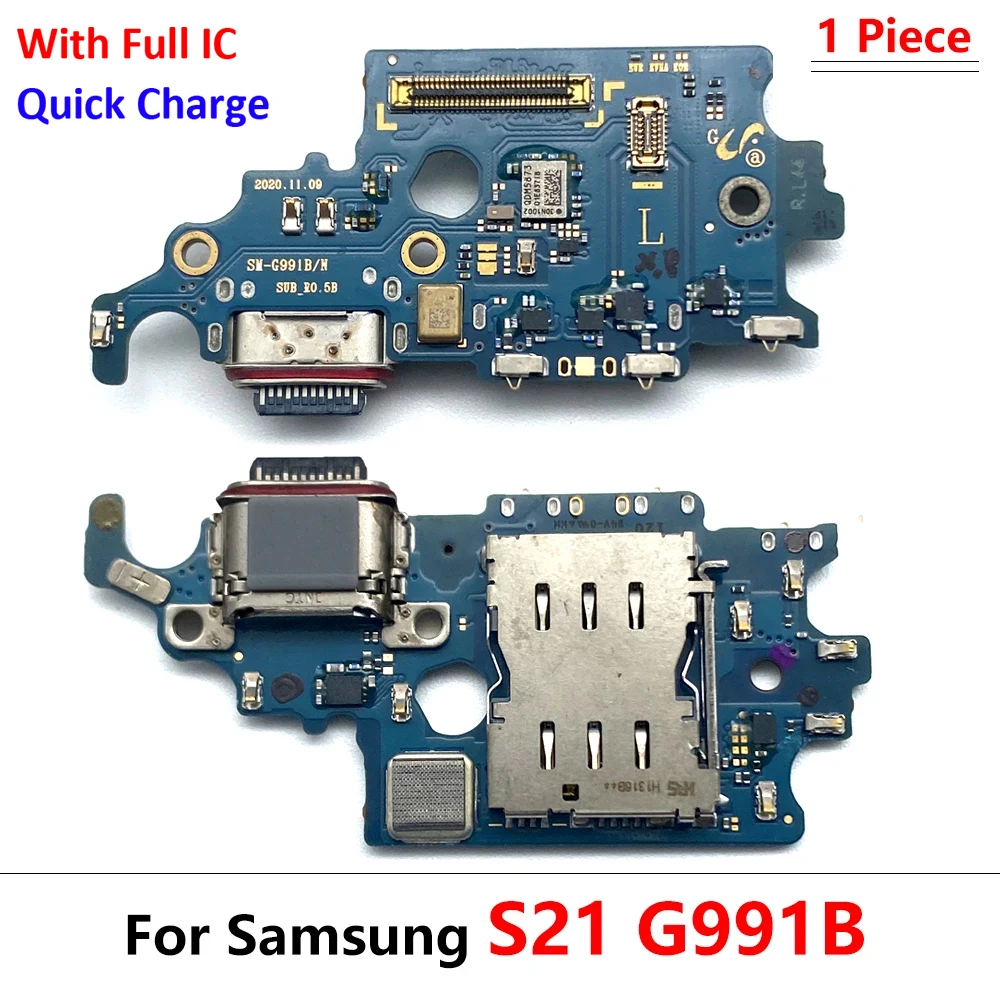 Imagem -02 - Porta Usb Carregador Doca Conector Placa de Carregamento Cabo Flex para Samsung S20 S21 Plus Ultra fe 4g 5g G981b 10 Pcs