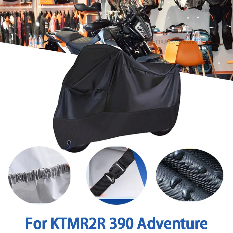 

Motorcycle Full Covers For KTMR2R 390 Adventure Car Outdoors Sun Protection Dust No Ear Thickened Oxford Clothcover Accessories