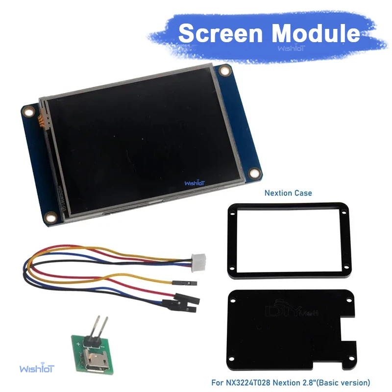 

Nextion 2.8 inch USART HMI LCD Touch Display Screen Module NX3224T028 Basic Version + Black Shell Case for Arduino Raspberry Pi