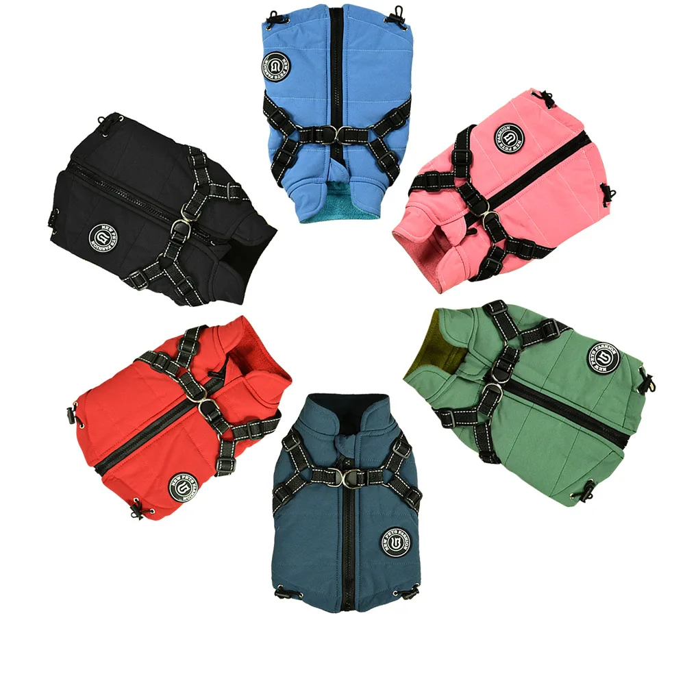 

Dog Clothes Chest Harness Reflective Pet Clothes Cotton Dog Clothes Dog Costume