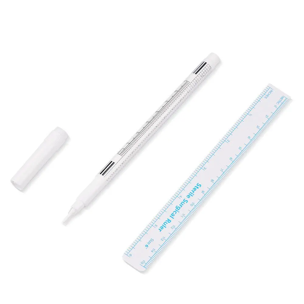 White Surgical Eyebrow Accessories Tattoo Microblading Cosmetic Tool Makeup Tool Tattoo Tool Positioning Pen Marker Pen