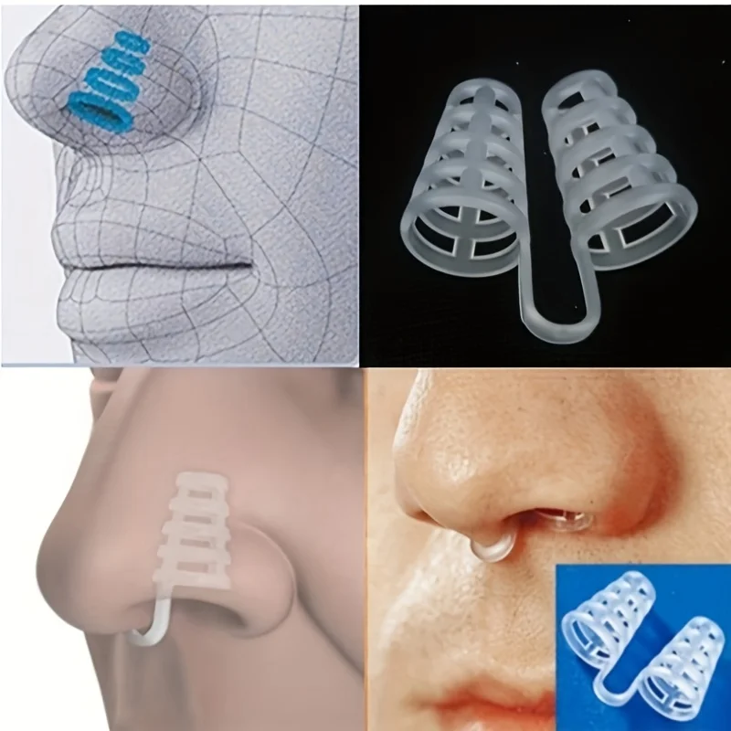 

Набор из 5 клипс для носа против храпа. Миниатюрные портативные дыхательные тренажеры. Регулируемые расширители носовых проходов для мужчин и женщин.