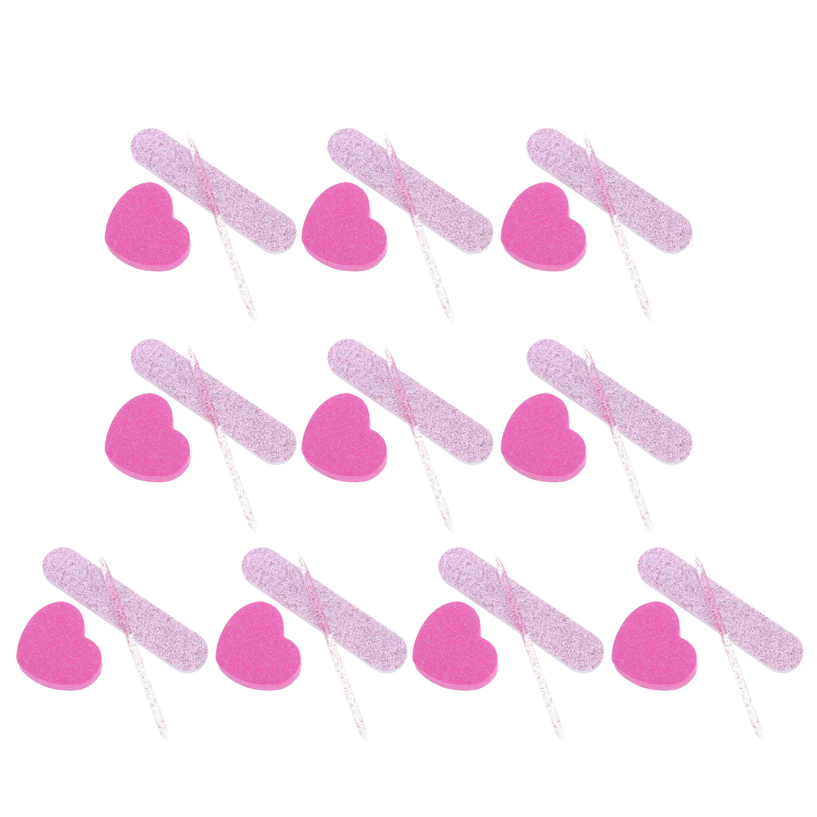 

10Sets Nail Tools Kit Nail Files Buffers Sponge Blocks Lightweight Manicure Polish Pedicure Tools Manicure Sticks