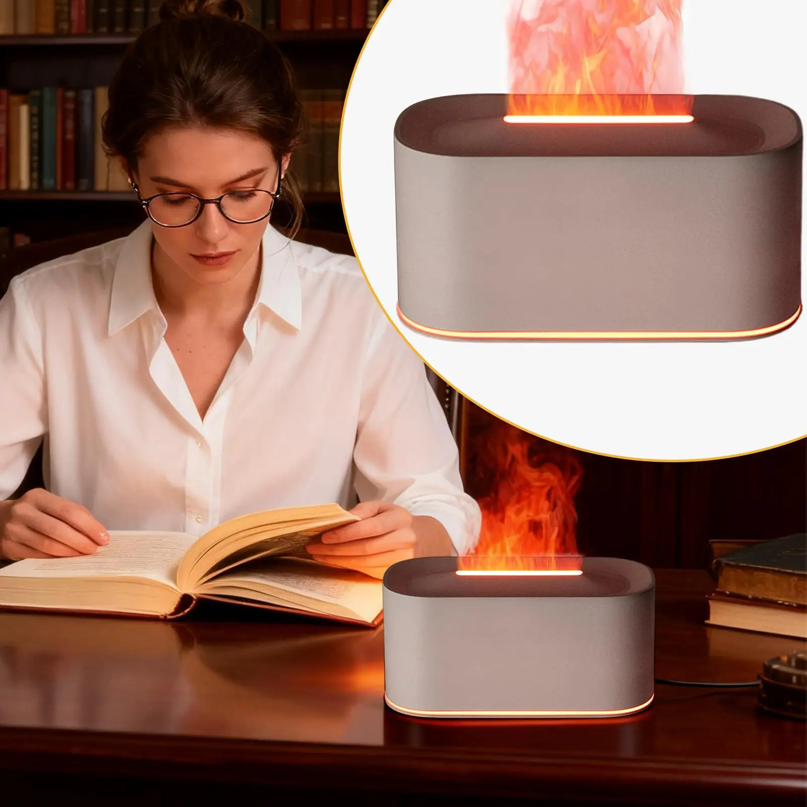 الناشر لهب 220 مللي معدات الروائح مع 7 أضواء ألوان ناشر رائحة الضباب البارد لأصحاب المنازل شقة غرفة المعيشة #3